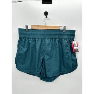 DSG Women Large Teal Ocean High Rise Shorts 3" High Rise Waistband Running